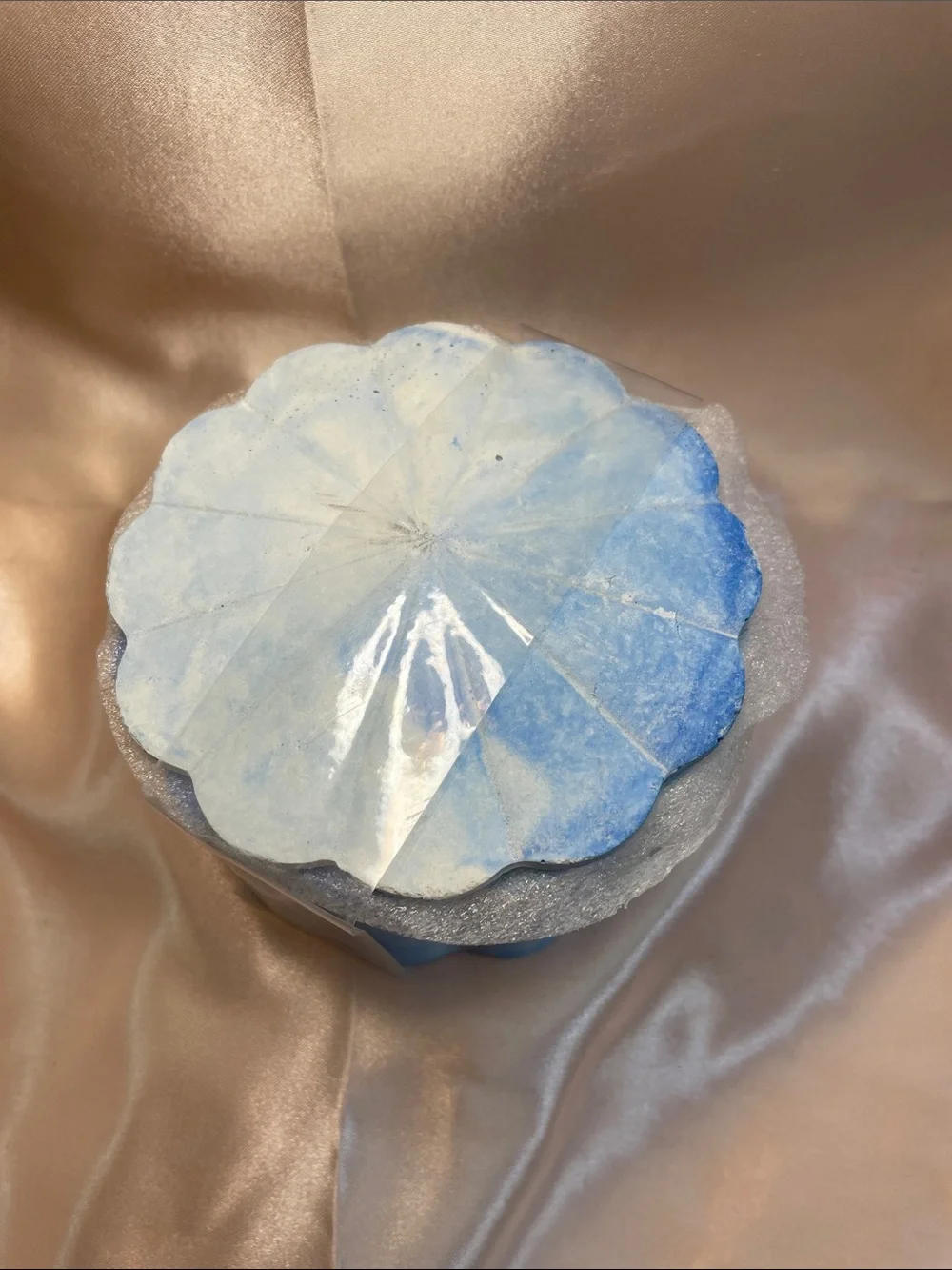 TARGET Blue Marble Ceramic Decorative Container - NWT